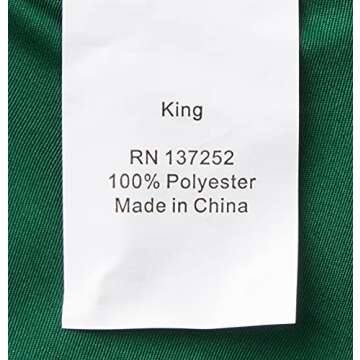 Tribeca Living VENICEDUVET Venice Velvet Oversized Solid Duvet Set, King, Emerald Green