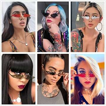 Stylish LASPOR Fire Flame Sunglasses for Everyone