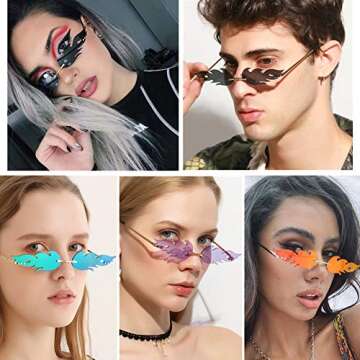 Stylish LASPOR Fire Flame Sunglasses for Everyone