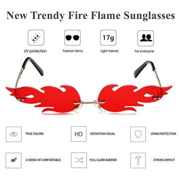 Stylish LASPOR Fire Flame Sunglasses for Everyone