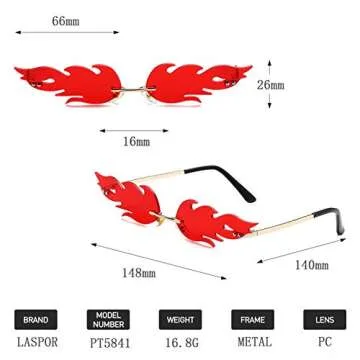 Stylish LASPOR Fire Flame Sunglasses for Everyone