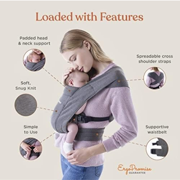 Ergobaby Embrace Cozy Newborn Carrier, Soft, Easy Use