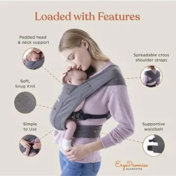 Ergobaby Embrace Cozy Newborn Carrier, Soft, Easy Use