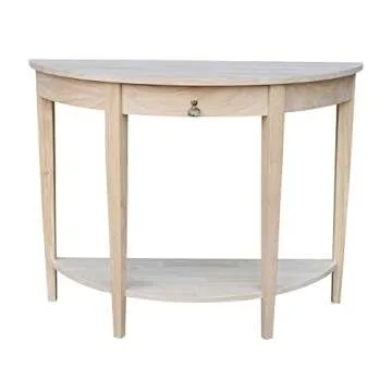 Stylish IC International Concepts Half Moon Console Table