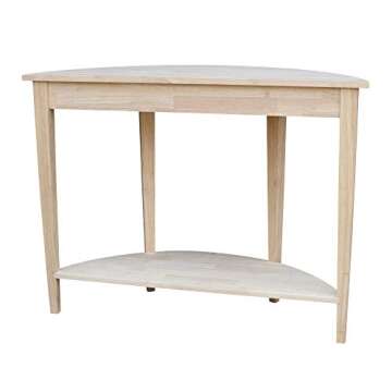 Stylish IC International Concepts Half Moon Console Table
