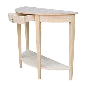 Stylish IC International Concepts Half Moon Console Table