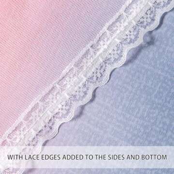 XiDi Dream Star Blackout Curtains for Kids Rooms Girl Princess Curtain for Daughter Bedroom Window (Grey Pink Purple, W34 X L63)