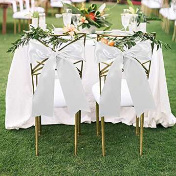 TONIFUL 4 Inch Wide Satin Ribbon - 22 Yards for Crafting