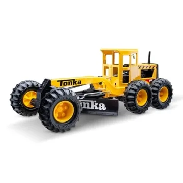 Tonka Steel Classics Road Grader - Durable Steel & Plastic Construction Toy for All Kids Ages 3+