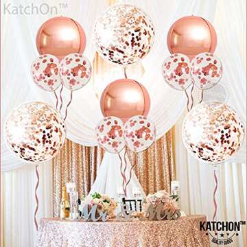 Jumbo 36 Inch Rose Gold Balloons for All Occasions