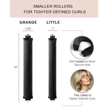 YOSHUYUKI Velvet Overnight Curlers for All Hair Types