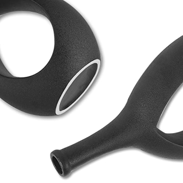 Elegant SANFERGE Set of 2 Black Ceramic Vases