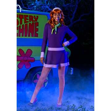 Scooby Doo Daphne Costume for Women, Scooby-Doo Character Purple Dress Outfit for Cosplay & Halloween X-Large