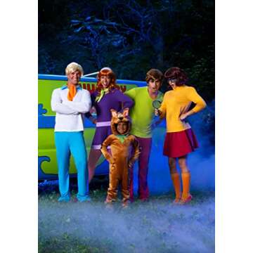 Scooby Doo Daphne Costume for Women, Scooby-Doo Character Purple Dress Outfit for Cosplay & Halloween X-Large