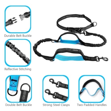 UPPETLY Adjustable Hands Free Dog Leash for Active Owners