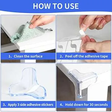 Baby Proofing Corner Protector Baby: 8 Pack Corner Protectors Baby Proof Corners and Edges Protector, Clear Table Corner Protectors for Baby Safety