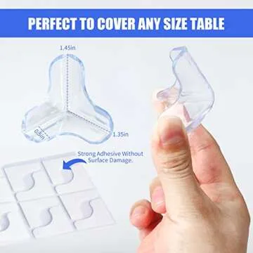 Baby Proofing Corner Protector Baby: 8 Pack Corner Protectors Baby Proof Corners and Edges Protector, Clear Table Corner Protectors for Baby Safety
