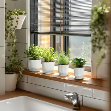 T4U Self-Watering Pots for Indoor Plants 6 Pack