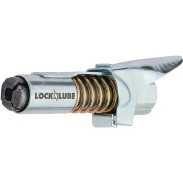 LockNLube Grease Coupler locks on. Easy greasing tool.