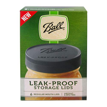 Ball Leak-Proof Plastic Lids for Glass Mason Jars, Used for Canning, Pickling, Juice, Jam, Jelly (Re...