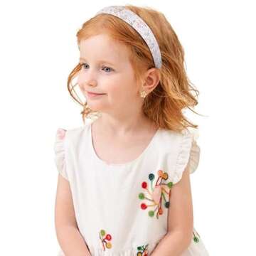 Headbands for Women Trendy Pink Headbands for Women’s Hair Non Slip 1 inch Wide Cute Headbands for Girls, Floral Thick Head Bands Elastic Hair Bands for Women Hair Fashion Hair Accessories 4PCS