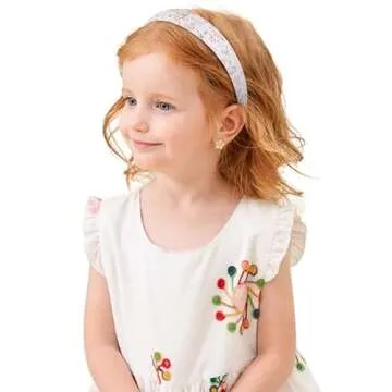 Headbands for Women Trendy Pink Headbands for Women’s Hair Non Slip 1 inch Wide Cute Headbands for Girls, Floral Thick Head Bands Elastic Hair Bands for Women Hair Fashion Hair Accessories 4PCS