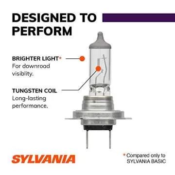 SYLVANIA - H7 XtraVision - High Performance Halogen Headlight Bulb, High Beam, Low Beam and Fog Replacement Bulb (Contains 2 Bulbs)