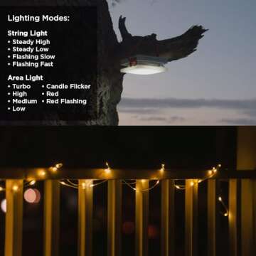 LuminAID Solar String Light with Phone Charger Portable