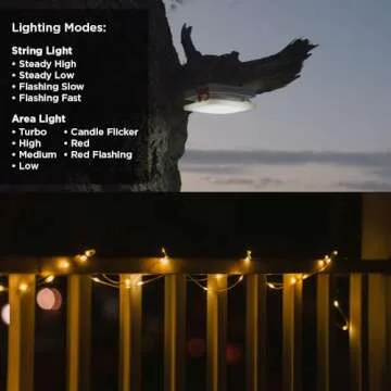 LuminAID Solar String Light with Phone Charger Portable