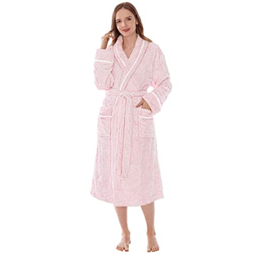 PAVILIA Women's Plush Fleece Robe - Luxurious Comfort & Style