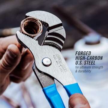 Channellock 3pc Straight Jaw Groove Joint Pliers Set - 12", 9.5", 6.5" | Laser Heat-Treated Teeth | High Carbon Steel | Made in USA