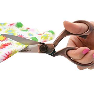 Westcott 16459 8-Inch Stainless Steel Copper-Finish Scissors For Office and Home
