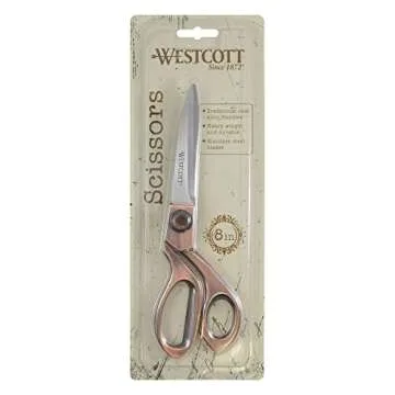 Westcott Copper-Finish 8-Inch Stainless Steel Scissors