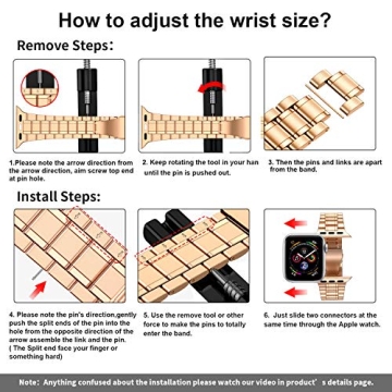 MioHHR Stainless Steel Apple Watch Band - Stylish & Durable