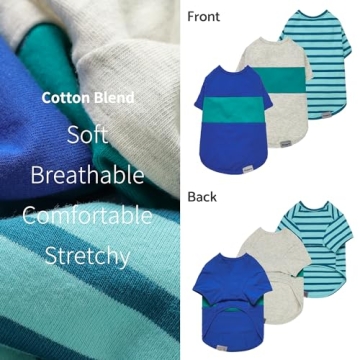 Fitwarm Color Block Dog Shirt for Summer - Small Dogs