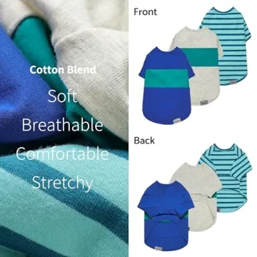 Fitwarm Color Block Dog Shirt for Summer - Small Dogs