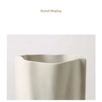 Unique Handmade Ceramic Fold Paper Bag Vase