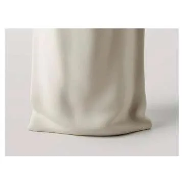 Unique Handmade Ceramic Fold Paper Bag Vase