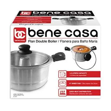 Bene Casa Flan Mold Double Boiler - 1.6 Liter Aluminum
