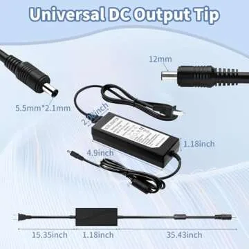 Waysse 12V 5A Power Supply Adapter for Multiple Applications