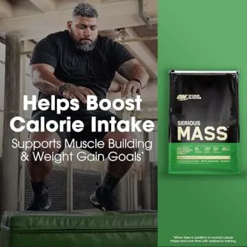 Optimum Nutrition Serious Mass Weight Gainer Protein Powder, Vitamin C and Zinc for Immune Support, Vanilla, 12 Pound (Packaging May Vary)