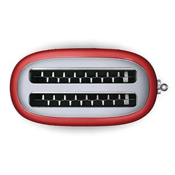 Smeg 50's Retro Style 4 Slice Toaster - Red