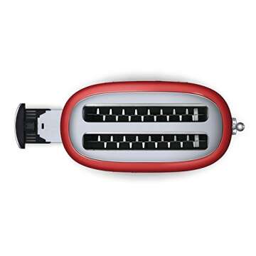 Smeg 50's Retro Style 4 Slice Toaster - Red