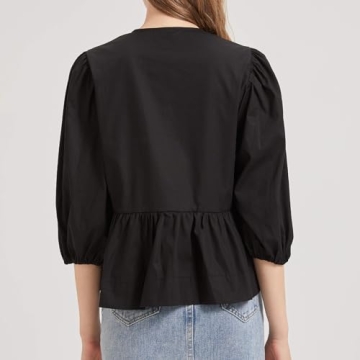 Chic Tie Front Tops Women Y2k Leopard Print Peplum Style