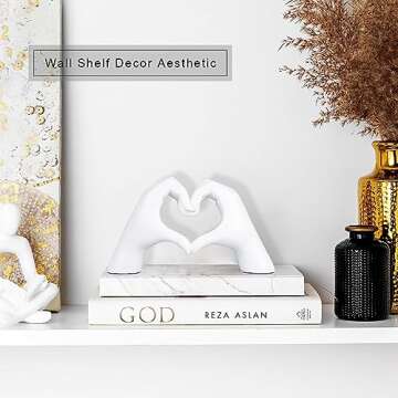 MOYI Love Heart Statue for Elegant Home Decor Gifts