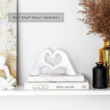MOYI Love Heart Statue for Elegant Home Decor Gifts
