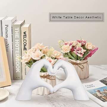 MOYI Love Heart Statue for Elegant Home Decor Gifts