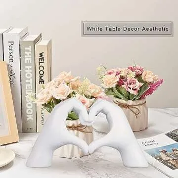 MOYI Love Heart Statue for Elegant Home Decor Gifts