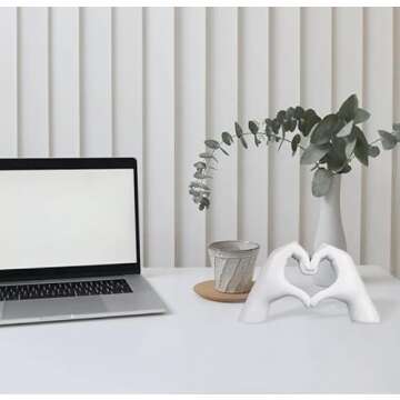 MOYI Love Heart Statue for Elegant Home Decor Gifts