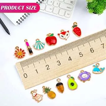 Mckanti 150PCS Bracelet Charms, Silver Bracelet Gold Plated Enamel Charms Pendants for Necklace Bracelet Jewelry Making and Crafting.